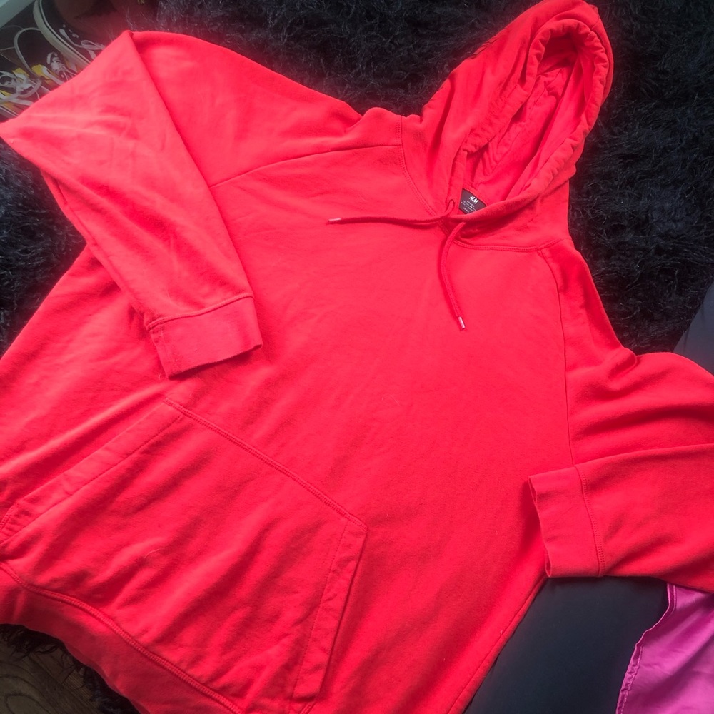 Plain red H&M hoodie NEW